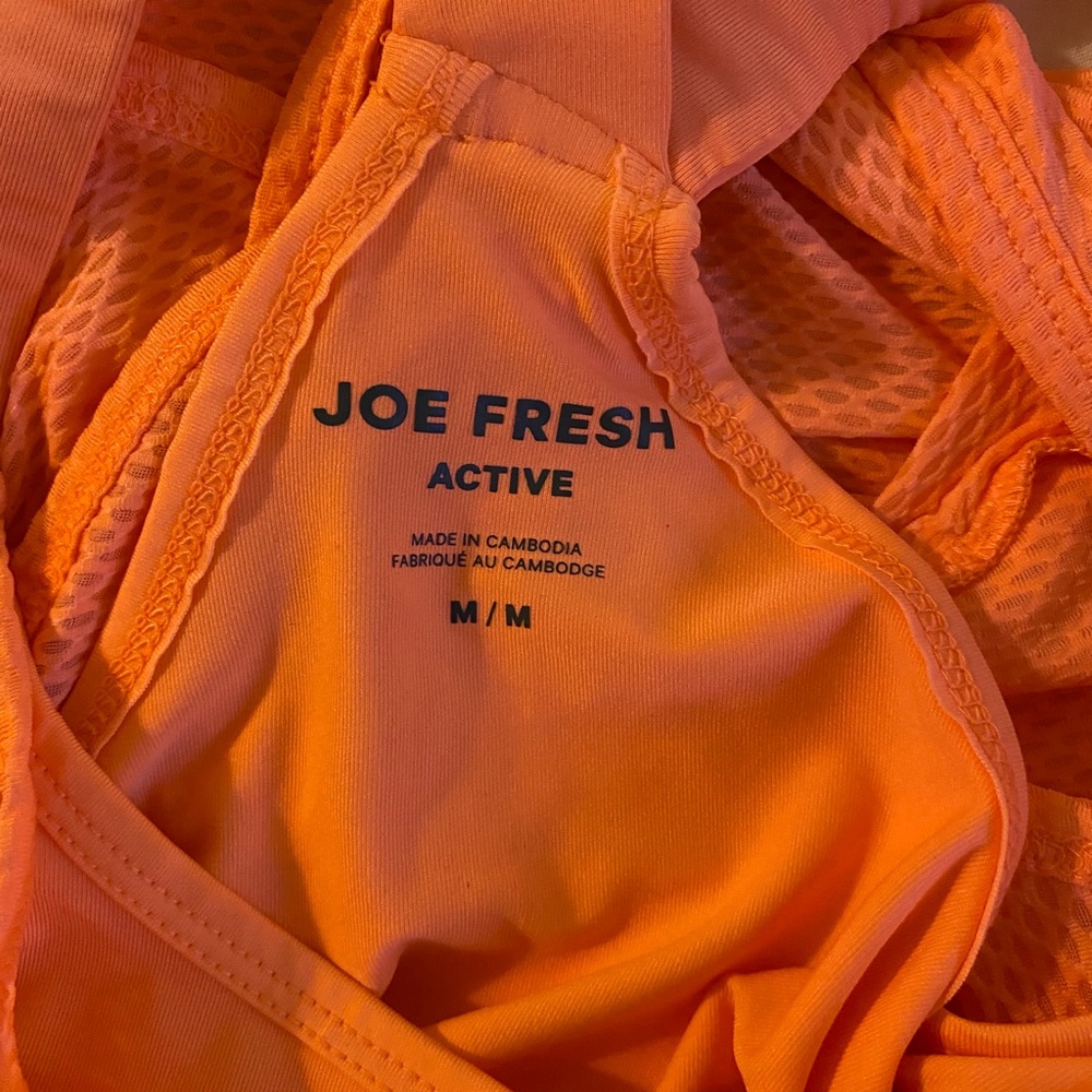 Joe Fresh Razorback Active Tank w/ Built-In Bra - Picture 7 of 7